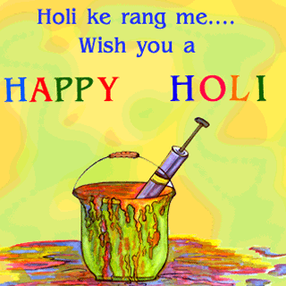 Happy Holi Wishes Animated Image
