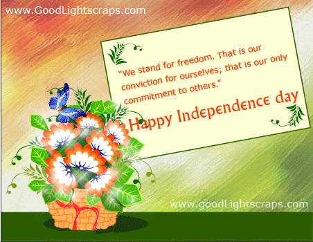 happy independence/ Swatantra day advance Wishes animated greetings cards