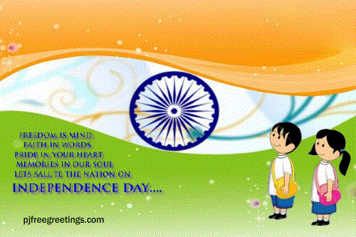 Independence Day animated Greetings Cards