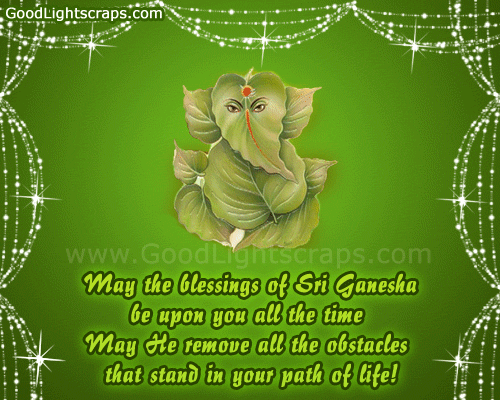 Happy Ganesh Chaturthi Wishes Animated Greetings Cards, Images & Pictures for Instagram & Hike