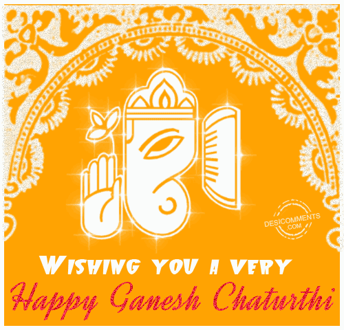 Happy Ganesh Chaturthi Wishes Animated Greetings Cards, Images & Pictures for WhatsApp