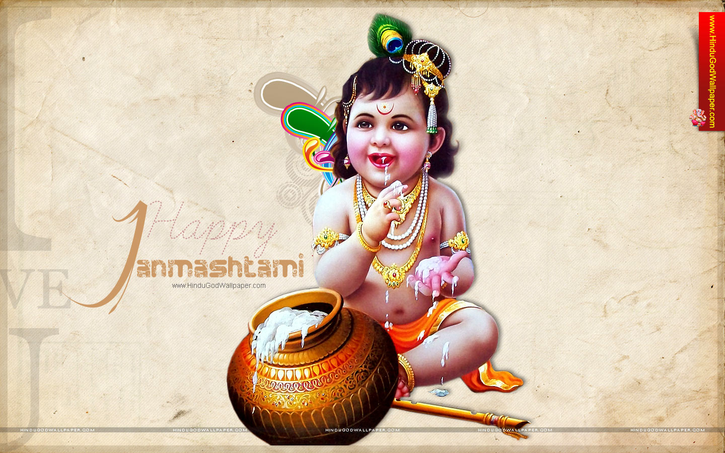 Happy Krishna Janmashtami HD Wallpaper