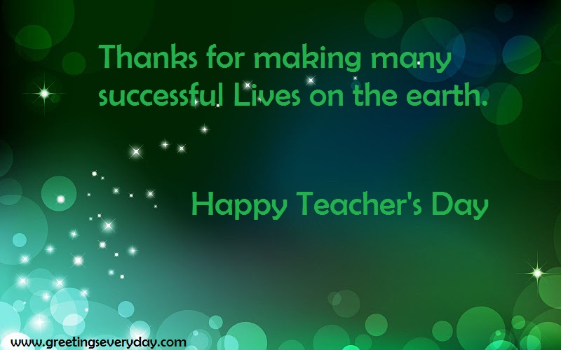 Happy Teacher's Day Slogans With Best Wishes For Teacher's