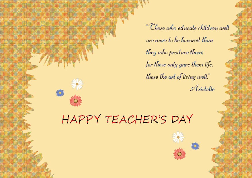 Happy World Teacher's Day Wishes Greeting Cards Free Download