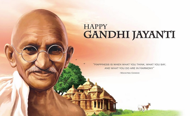 Download Gandhi Jayanti Wishes Pictures For WhatsApp & Facebook