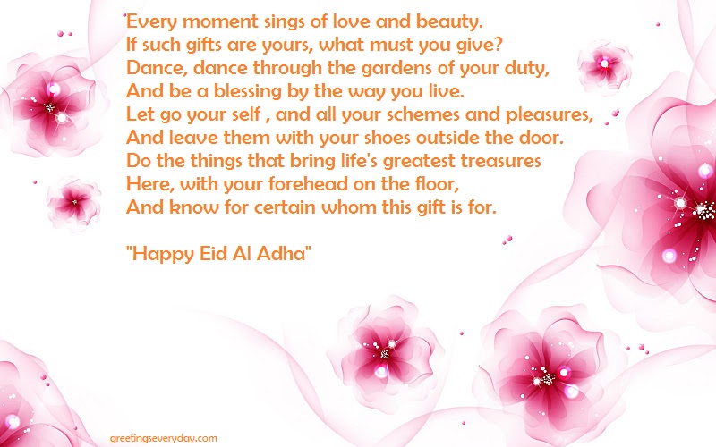 Happy Bakra/ Eid Al Adha/ Bakrid Wishes Shayari & Poems in English
