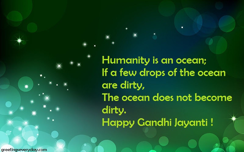 Happy Gandhi Jayanti Wishes WhatsApp& Facebook Messages & SMS in English