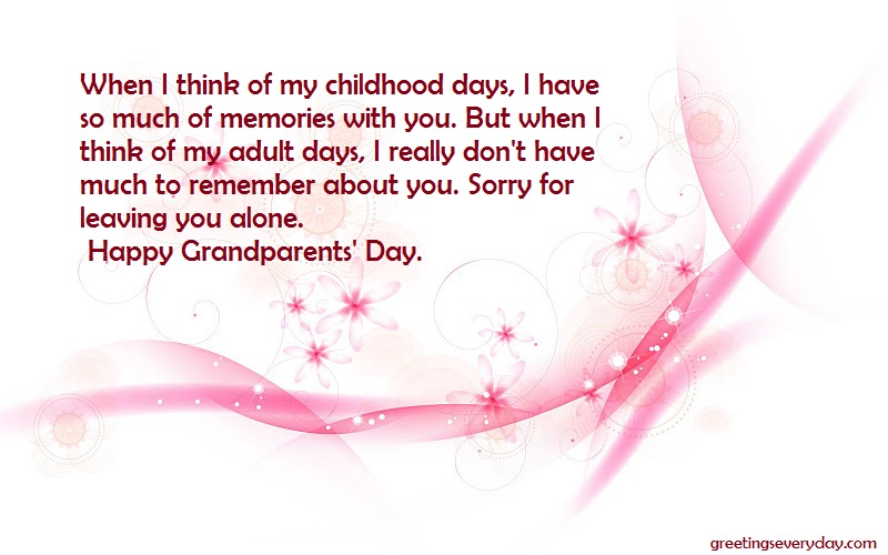 Happy Grandparent's Day Wishes Facebook & WhatsApp Message & SMS 
