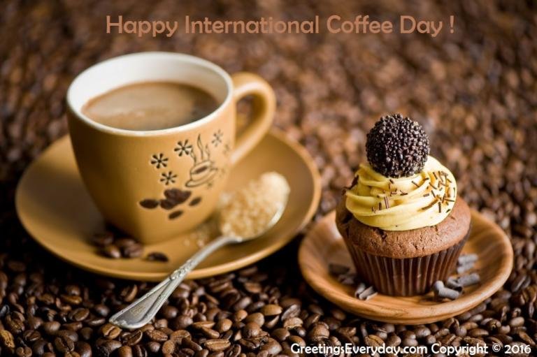 Happy International Coffee Day Wishes Greeting Cards, Ecards, Images