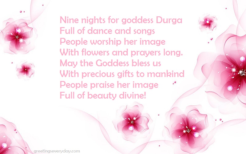 Happy Navratri/ Durga Puja Wishes Shayari & Poems in English