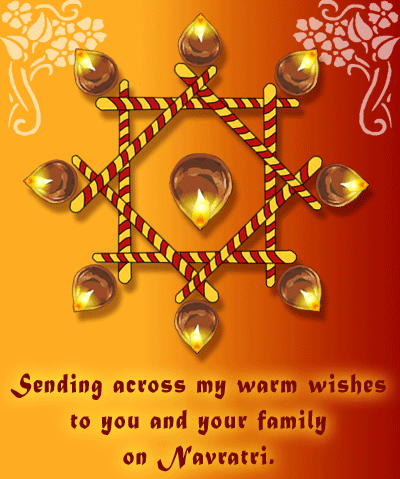 Happy Navratri Wishes Greeting Cards & Ecards in English For WhatsApp & Facebook