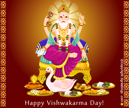 Happy Viswakarma Day Jayanti Puja Wishes Greeting Cards & Ecards in English