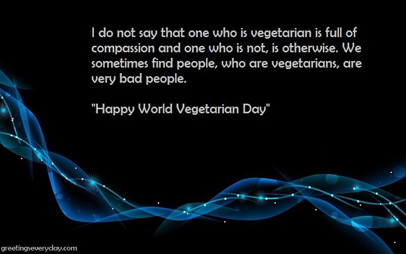 Happy World Vegetarian Day Wishes WhatsApp & Facebook Status, Message & SMS