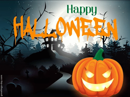 Halloween Wishes 3D Greeting Card