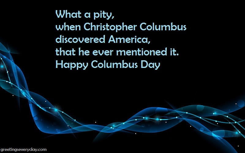 Happy Columbus Day WhatsApp & Facebook Status, Messages & SMS