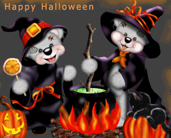 Halloween Wishes Animated Greeting Image