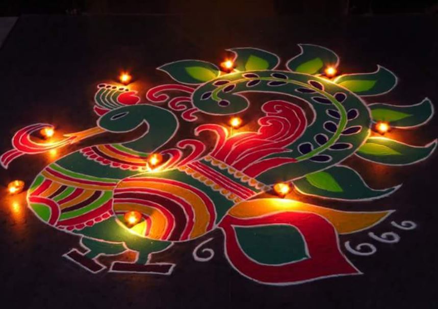 Rangoli Images with free hand For Diwali 2021