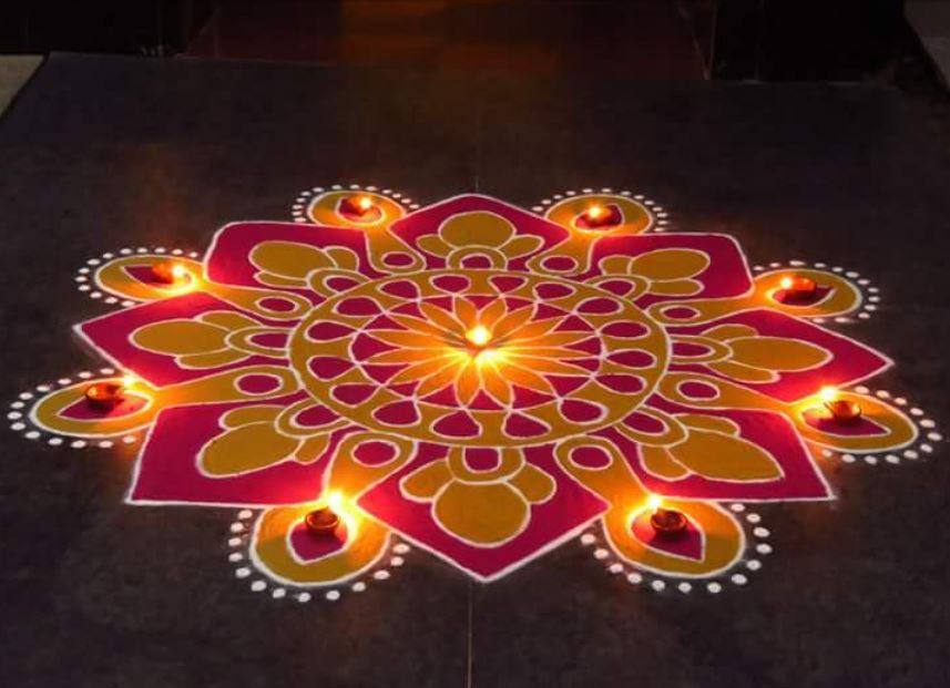 Rangoli Pattern For Diwali & New Year