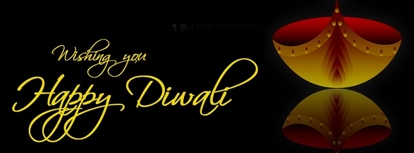 wishing you happy diwali facebook cover