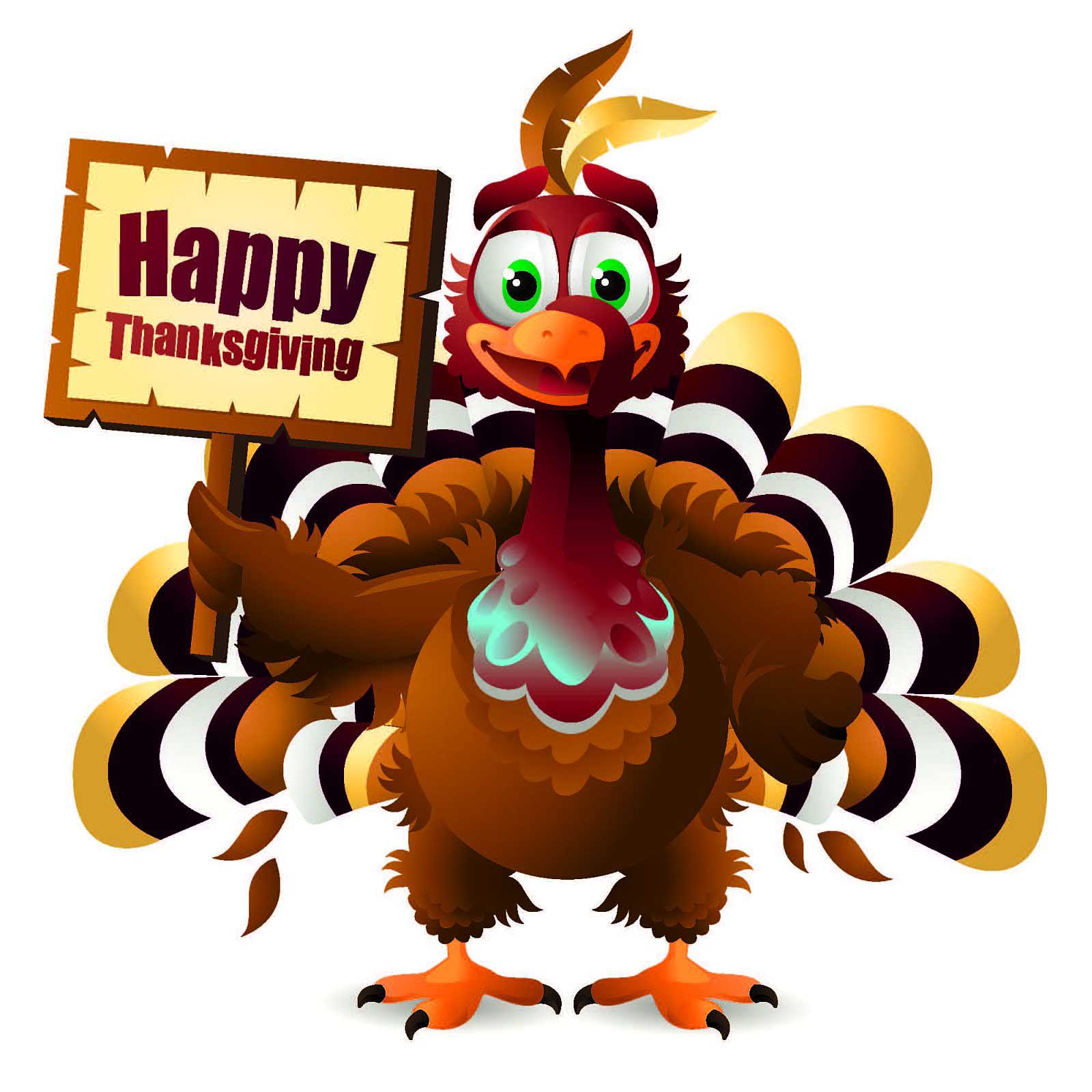 Happy Thanksgiving Day Turkey Clipart