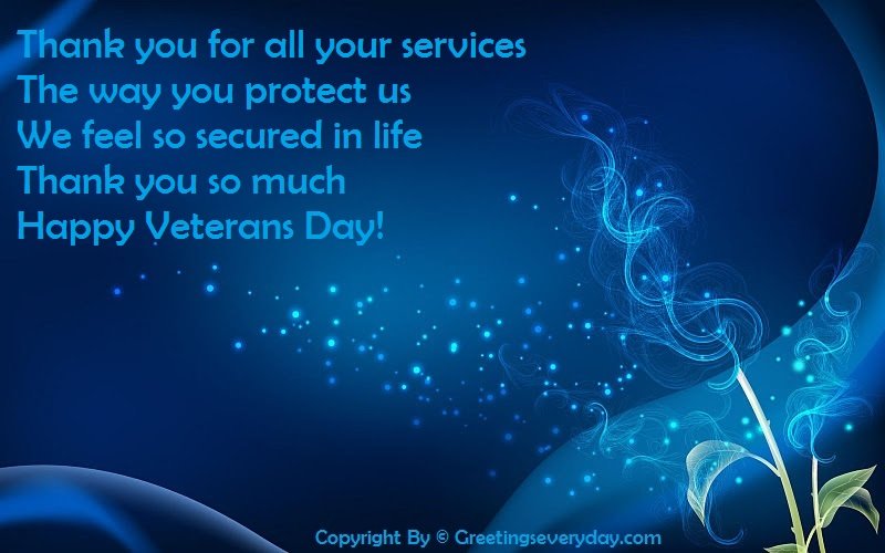 Happy Veteran's Day Message For WhatsApp
