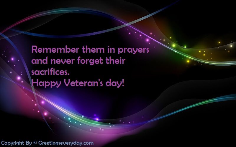 Veteran's Day Message & SMS