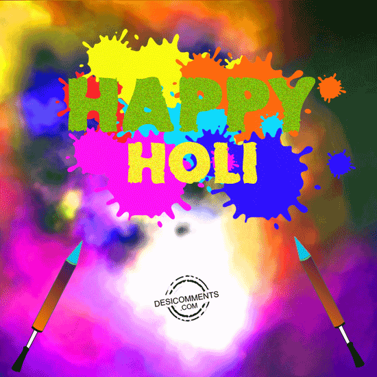 Happy Holi 2017 GIF For Whatsapp