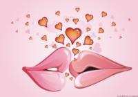 Lips and hearts Valentines day HD wallpapers 2017