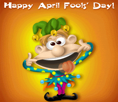April Fool's Day 2018 Funny GIF, Animated & 3D Image for Whatsapp & FB