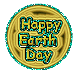 Happy Earth Day 2023 Moving Glitter GIF