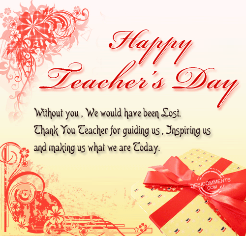 Teacher's Day 3D GIF free download